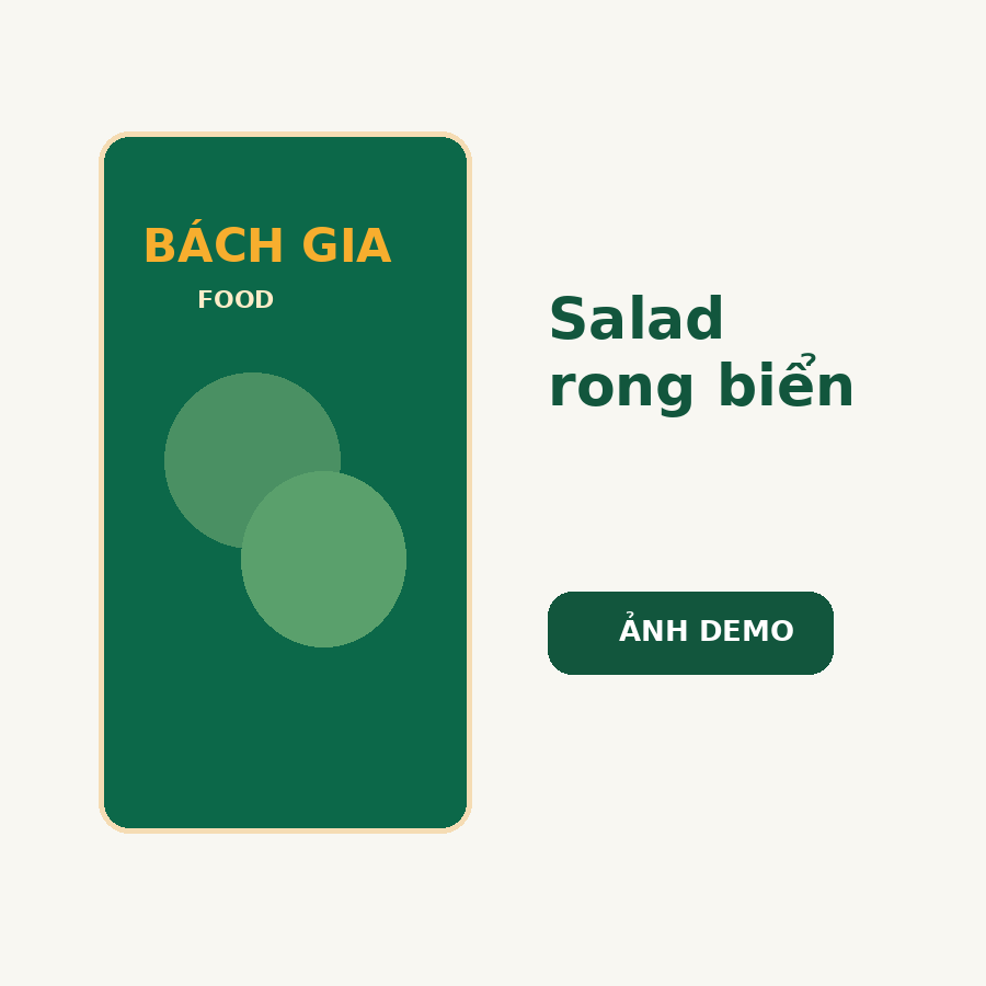 Combo salad rong biển