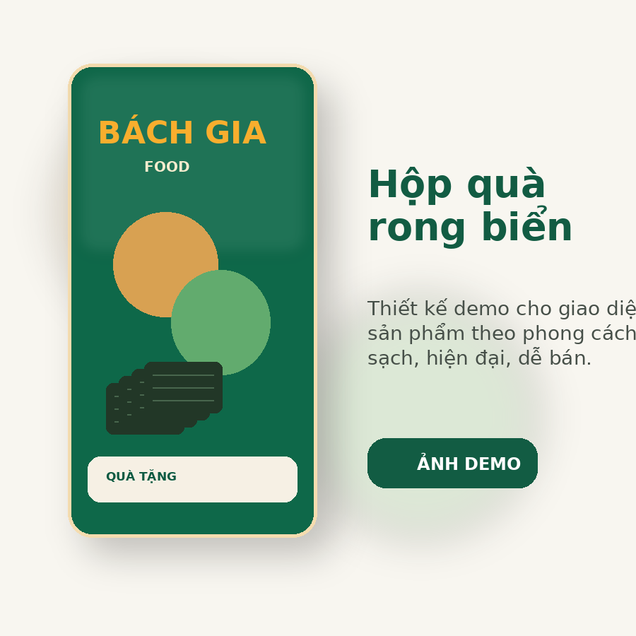 Combo HORECA rong biển